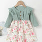 Toddler Dress Floral with Knit Top