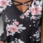 Women's Plus Size Top Floral stretchy soft