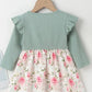 Toddler Dress Floral with Knit Top
