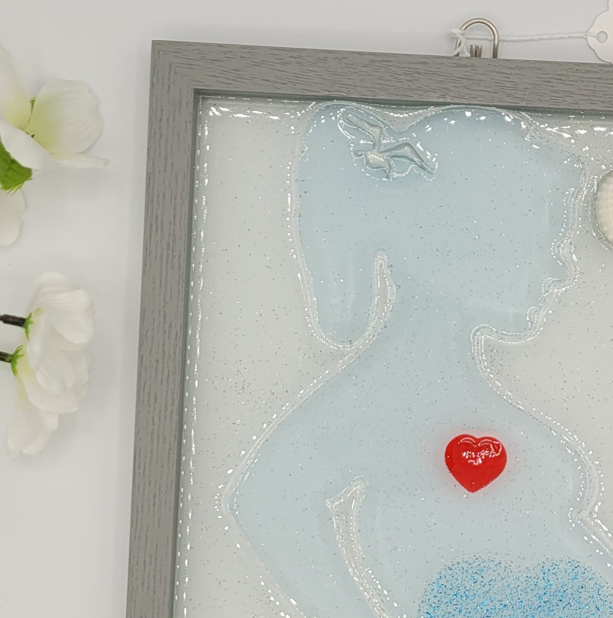 Mom To Be Glass Art Frame 8x10